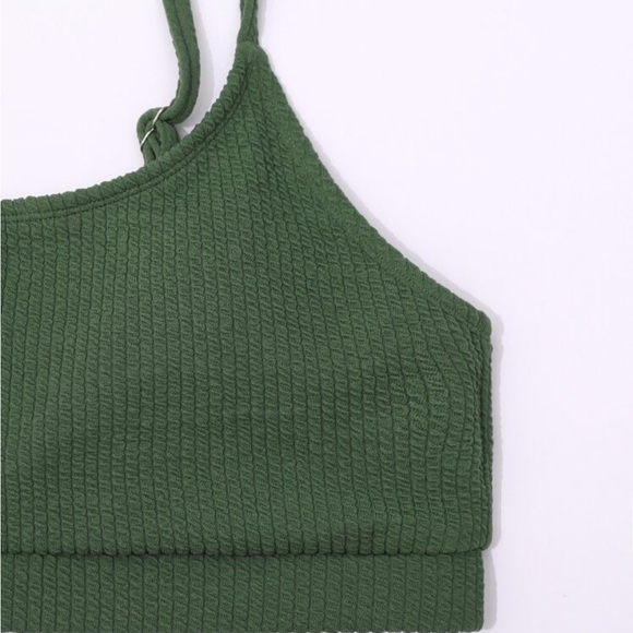 Green Ribbed Bikini Set - Picture 4 of 10